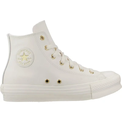 Afbeelding van Converse Chuck Taylor ALL STAR LIFT Unisex Sneakers hoog voor kinderen, Maat: 37.5, Egret/light gold Leer