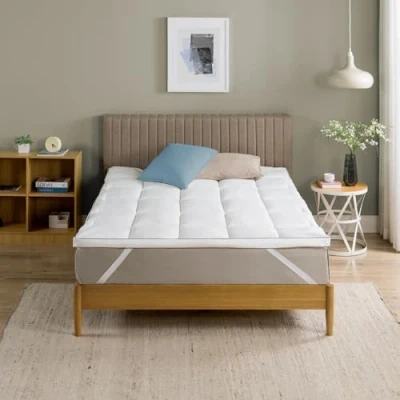 Afbeelding van Zinus Matras Topper, polyester, wit, 200 x 140 cm