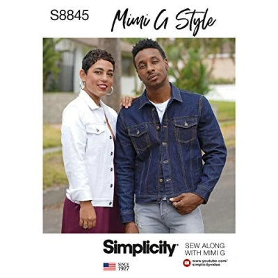 Afbeelding van Simplicity Us8845A Patroon S8845 Mimi G Jean Jack, a (xs S M L xl), Wit
