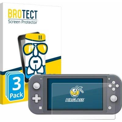Afbeelding van BROTECT Glas Screen Protector voor Nintendo Switch Lite (3 Stuks) Schermbeschermer [9H Hardheid, Beschermglas Folie niet Gehard Glas]
