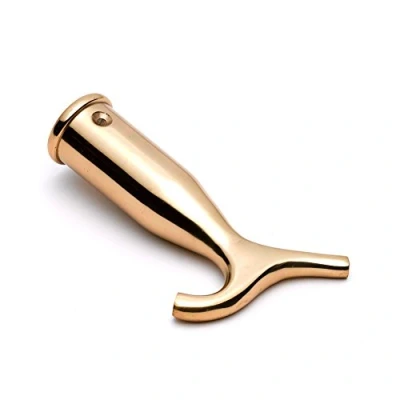 Afbeelding van Merriway BH05851 Fanlight Skylight Window Catch Pole Hook Gepolijst Messing