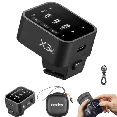 Afbeelding van Godox X3F X3 F TTL draadloze flitstrigger, touchscreen flashzender voor Fuji camera&#039;s, ingebouwde batterij (GODOX X2T /Xpro/XProII Upgrade versie)