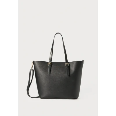 Afbeelding van bugatti Ella grote shopper bag in bag, dameshandtas Saffiano stijl van kunstleer, zwart