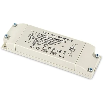 Afbeelding van Dimbare elektronische slanke transformator voor halogeenlampen 230V naar 12V 35W 105W