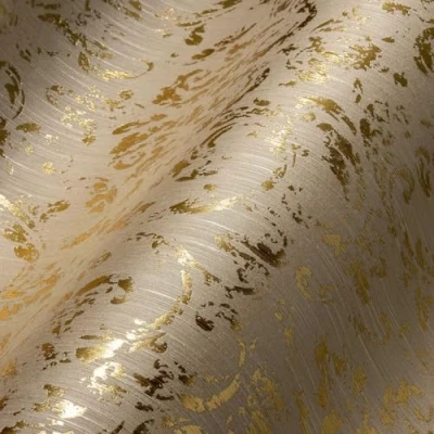 Afbeelding van Architects Paper textielbehang metallic zijde behang met ornamenten barok 10,05 m x 0,53 beige Made in Germany 306602 30660 2