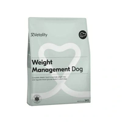 Afbeelding van Vetality Hondenvoer Droog Dieetvoeding Hond bij Overgewicht 3 kg Verlaagd Energiegehalte en Hoog Vezelgehalte Voor Volwassen Honden