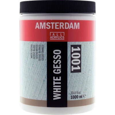 Afbeelding van Amsterdam Wit gesso 1001 pot 1000 ml