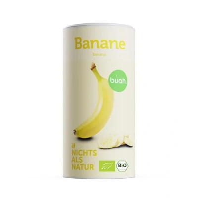 Afbeelding van BUAH® Vriesgedroogde biologische bananen, bananenchips als snack of voor smoothies, ideale vervanging snoep, veganistisch en zonder toegevoegde suiker, 210 g
