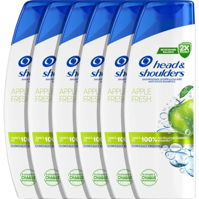 Afbeelding van 6x Head &amp; Shoulders Shampoo Apple Fresh 300 ml