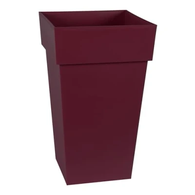Afbeelding van EDA Vierkante bloempot Toscane Volume 62 l 39 x 65 cm, bordeauxrood