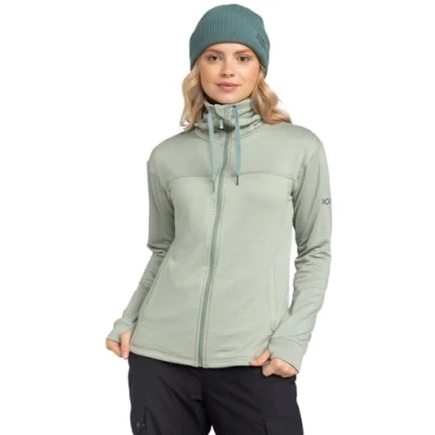 Afbeelding van Roxy Vertere FULL ZIP Fleecejas, Dames, Maat: Small, Green