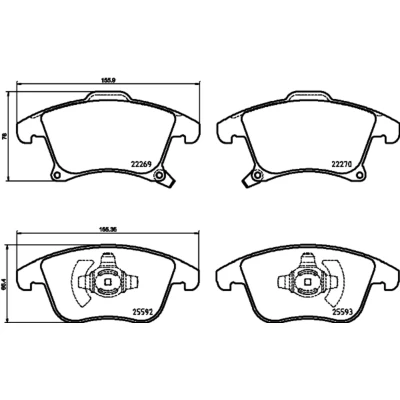 Afbeelding van Brembo Remblokset P 24 173