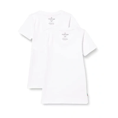 Afbeelding van Vingino basic T shirt set van 2 wit