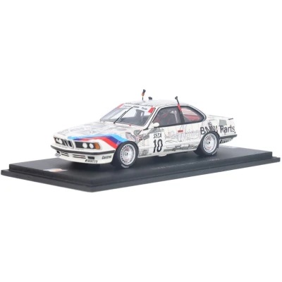 Afbeelding van BMW 635 CSi Spark Modelauto 1:43 1986 Emanuele Pirro / Gerhard berger Roberto Ravaglia