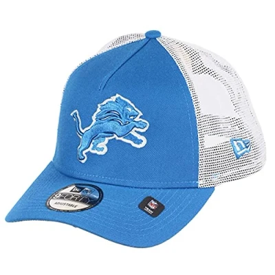Afbeelding van New Era Detroit Lions NFL White Mesh Trucker 9Forty A Frame Cap One Size