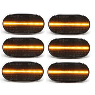 Afbeelding van Geschikt voor Mercedes Spinter W906 6x LED zijmarkeringslichten zwart 06 13 positielichten begrenzingslichten registratievrij