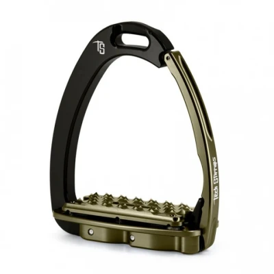 Afbeelding van Tech Stirrups Stijgbeugels Venice Plus EVO Zwart/Bruin Adult
