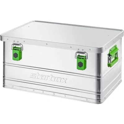 Afbeelding van ALUTEC Starbox 50 aluminium (inhoud liter, Binnenafmetingen 585 x 390 270 mm, Stof en spatwaterdicht, Inclusief bevestigingsriemen, Gereedschapskist, Opbergkist, Gewicht 3,31 kg) 26050