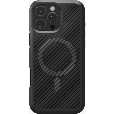 Afbeelding van Spigen Core Armor MagFit Hoesje Geschikt voor Apple iPhone 16 Pro Max Back Cover Compatibel met MagSafea Militaire Standaard Air Cushion Zwart