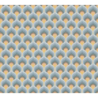 Afbeelding van AS Creation Retro Chic 39538 3 / 395383 Blauw Bruin