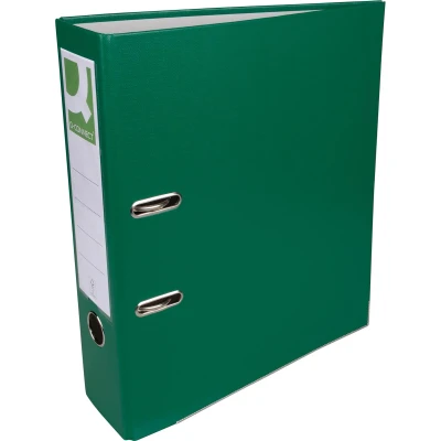 Afbeelding van Q connect ordner A4 PP en karton 8cm rug Groen