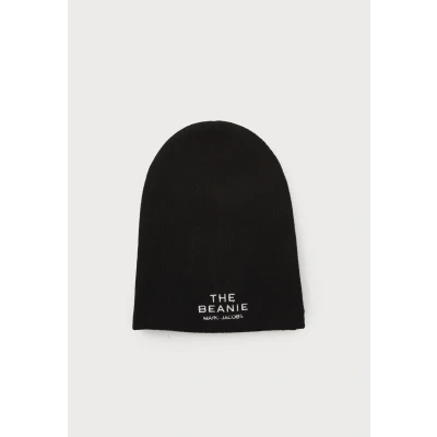 Afbeelding van Marc Jacobs dames The Beanie ribgebreide muts in merino wolblend