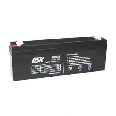 Afbeelding van DSK Sealed Rechargeable AGM Lead Battery. 12V 2.3Ah Ideal for Security Alarm Systems, Emergency Lighting, OEM Electrical Equipment, UPS Electric Mobility