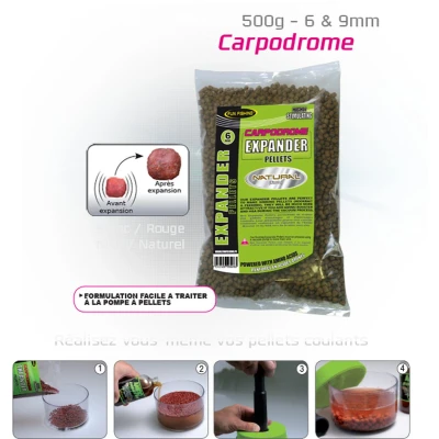 Afbeelding van Fun Fishing Carpodrome Expander Pellets 8mm (500g) Kleur : Red