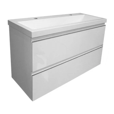 Afbeelding van Wiesbaden onderkast 100cmx36cm zo.wastafel wit