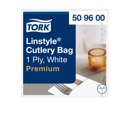 Afbeelding van Pochette Tork LinStyle® 1 laags 50st duurzaam wit 509600