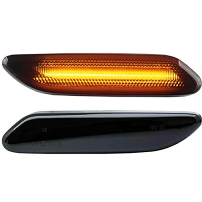Afbeelding van DoLED led zijknipperlichten, getint, zwart/rookglas, compatibel met BMW Mini Countryman R60 Paceman R61