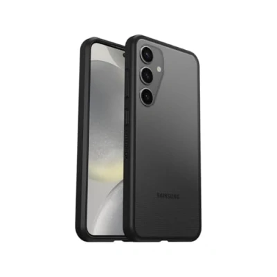 Afbeelding van OtterBox Sleek Series hoesje voor Samsung Galaxy S24, Schokbestendig, Valbestendig, Ultradun, Beschermende, Getest volgens militaire standaard, Transparant/Zwart, Zonder Verpakking