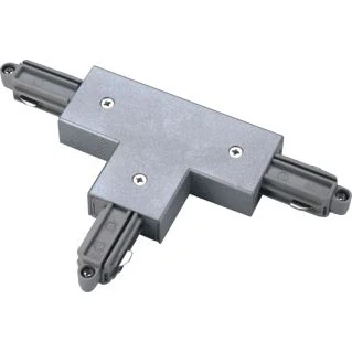 Afbeelding van SLV 1 fase T Connector aarde links grijs 143072