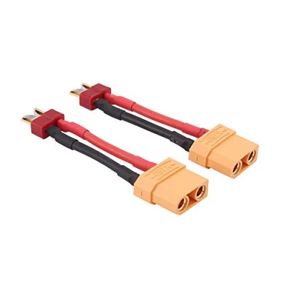 Afbeelding van OliRC 2pcs Male Deans T plug to Female XT90 Connector Adapter with 14awg 2in Cable(C102 2)