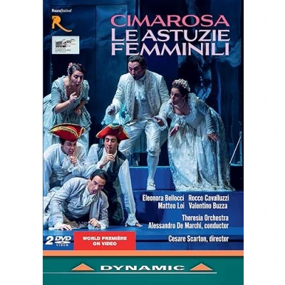 Afbeelding van Alessandro De Marchi, Eleonora Bellocci Cimarosa: Le Astuzie Femminili (2 DVD)