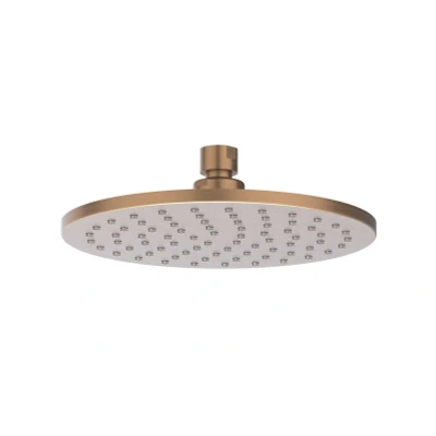 Afbeelding van IVY hoofddouche Geborsteld Mat Koper PVD 20cm 0,8cm