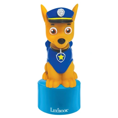 Afbeelding van Lexibook, Paw Patrol, Chase nachtlampje met luidspreker voor kinderkamer, zacht licht, op batterijen, Blauw, NS01PA