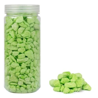 Afbeelding van HEKU 30336 16: Decoratieve stenen lichtgroen, 750 g, in hersluitbare doos