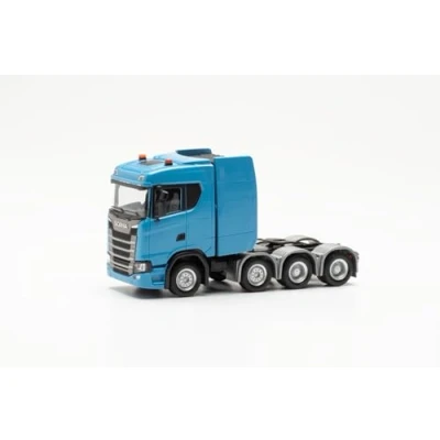Afbeelding van Herpa vrachtwagen model Scania CS 20 ND zware trekker, schaal 1:87, voor diorama, modelbouw, verzamelobject, Made in Germany, kunststof