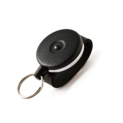 Afbeelding van KEY BAK 0481 819 sleutelrol stabiel Kevlar touw met lederen lus Zwart, KB 481 meerkleurig