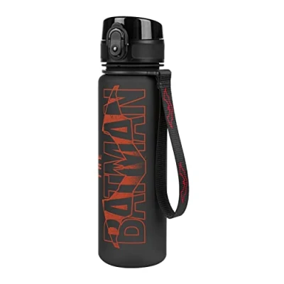 Afbeelding van Drinkfles voor kinderen, lekvrij, waterfles 500 ml, school en sportfles jongens, Tritan (Batman Red)