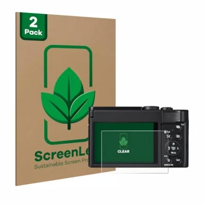 Afbeelding van ScreenLeaf Screenprotector voor Panasonic Lumix DC TZ99 Duurzame schermbescherming Folie Beschermfolie transparant (2 Stuks)