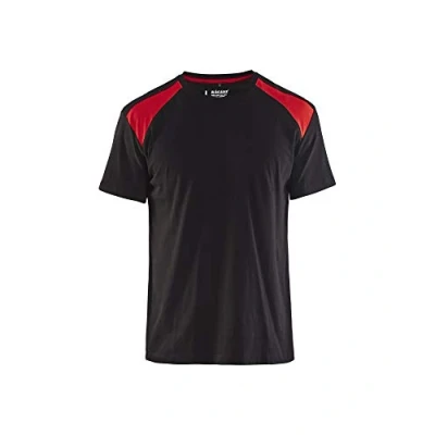 Afbeelding van blaklader T shirt bi colour 3379 ZWART/Rood mt L