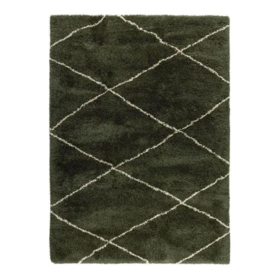 Afbeelding van Berber vloerkleed hoogpolig Groen/Cream 200x290cm (L) scandinavisch nea Interieur05
