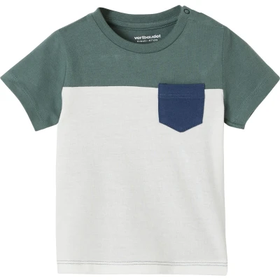 Afbeelding van Vertbaudet Baby colorblock T shirt met korte mouwen