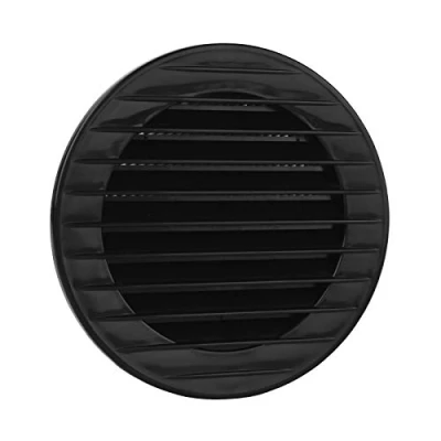 Afbeelding van MKK Ventilatierooster met insectengaas; wit, grijs, bruin, antraciet, rood (Ziegelrot); diameter: 60, 70, 80, 90, 100, 110, 120, 125, 150 en 160 mm; zwart; 110 mm