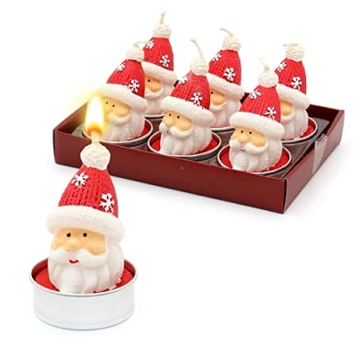 Afbeelding van Dekohelden24 Set van 6 Sinterklaas, afmetingen per theelicht L/B/H: 4 x cm, cm