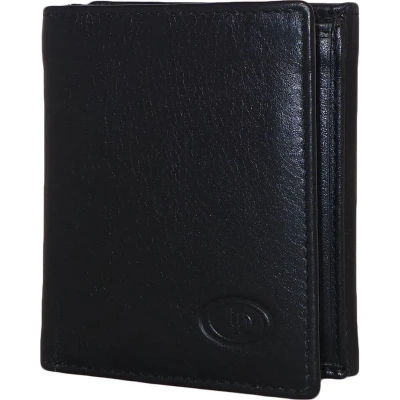 Afbeelding van Leather Design RFID Uitklapbare Pasjeshouder Zwart
