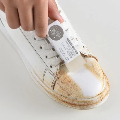 Afbeelding van schoenengum schoenenborstel schoenpoets gum voetenveger schoenen schoonmaker shoe cleaner Geschikt voor suéde, mat en leer schoenverzorging onderhouden schoenenzeep schoenbescherming creases airforces schoonmaken
