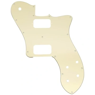 Afbeelding van Musiclily Pro 15 Schroefgaten Onbedekt HH Slagplaat voor Mexico Fender 72 Tele Deluxe stijl Elektrische Gitaar, 3 laags Cream